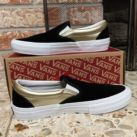Vans Slip on Pro Shake Junt Black Gold - Picture 2 of 11